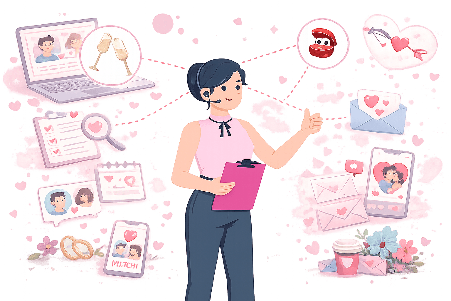 Matchmaking journey - Create profile, search, connect and find your partner